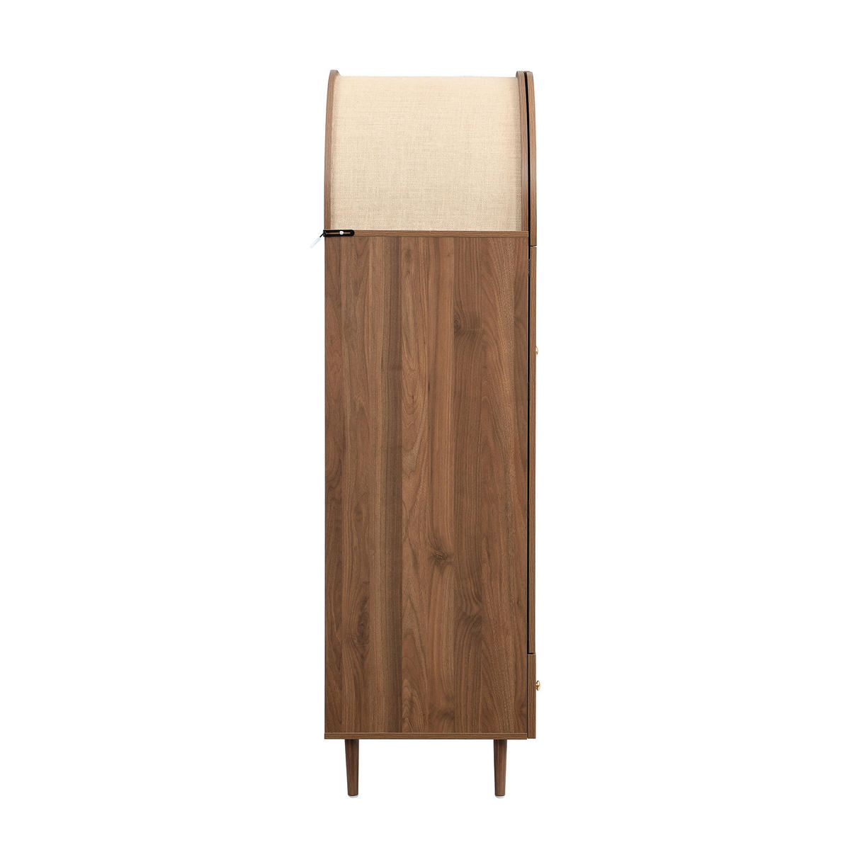 KLEIDERSCHRANK Holz Leinen Schubladen Stauraum modern - Naturfarben, Holzwerkstoff (50/175/79cm) - FLIEKS