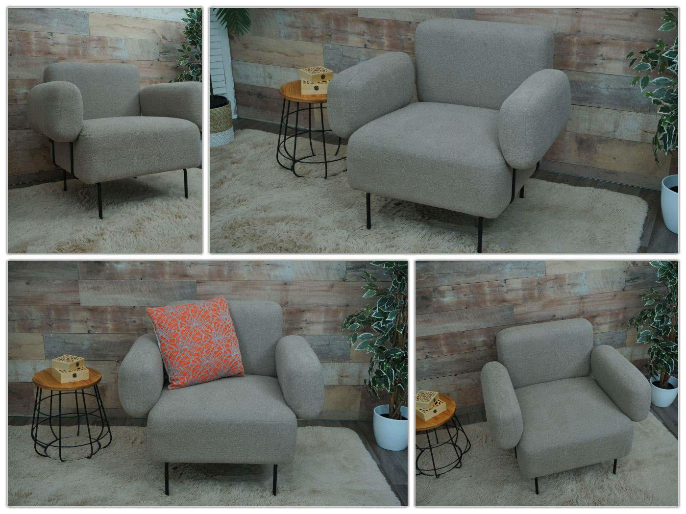 LOUNGE-SESSEL Grau - Grau, Textil (88/78/76cm) - MCW
