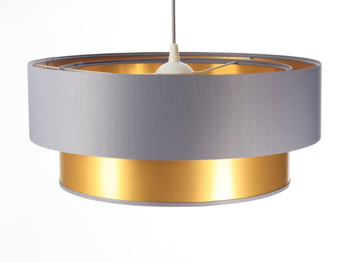 HÄNGELEUCHTE Grau 50/20 cm - Goldfarben/Grau, Kunststoff (50/1/20cm) - ONZENO