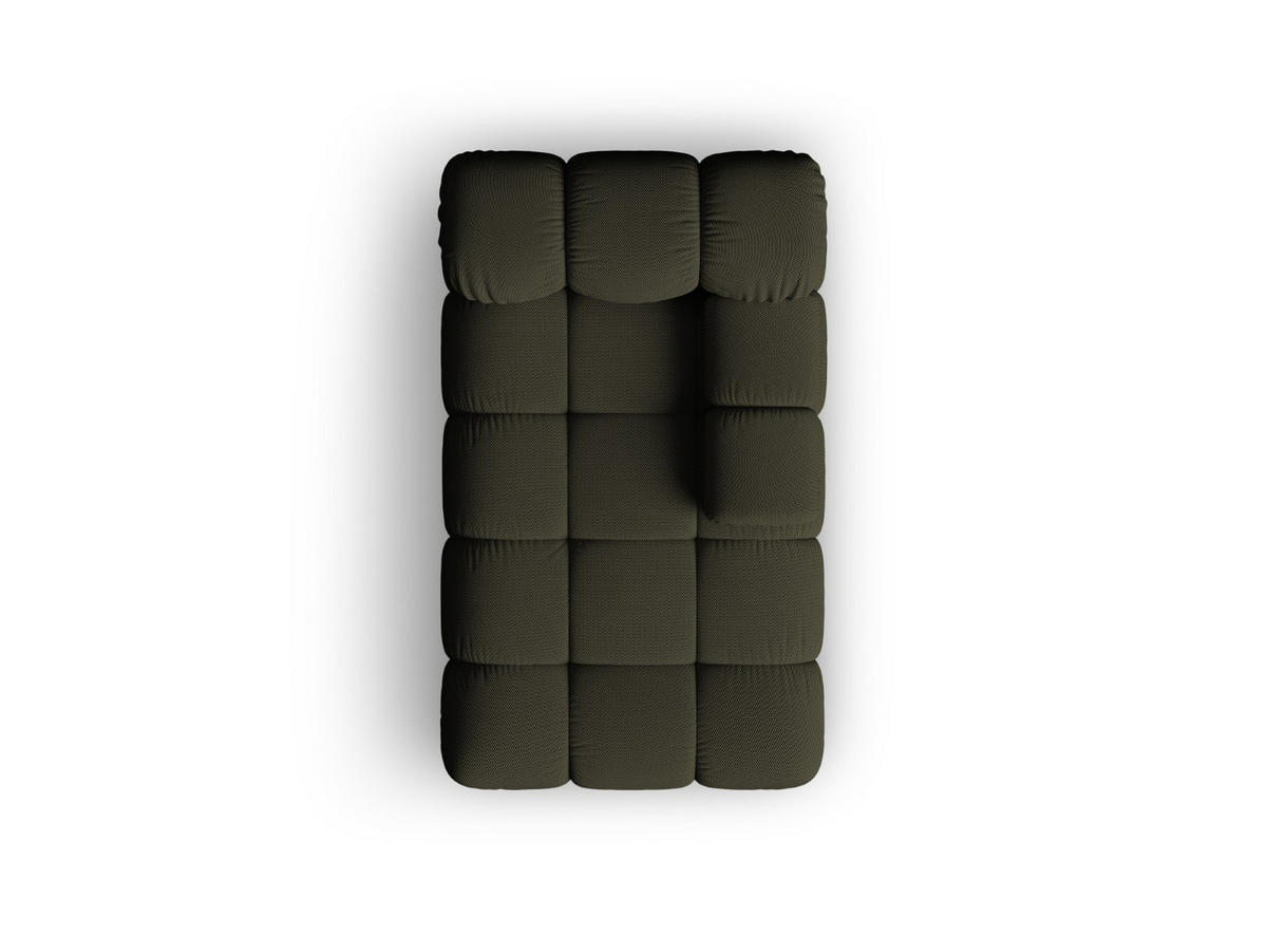 CHAISELONGUE rechts Bellis aus 3D-Stoff Amazonasgrün - Waldgrün, Textil (94/70/155cm) - Micadoni