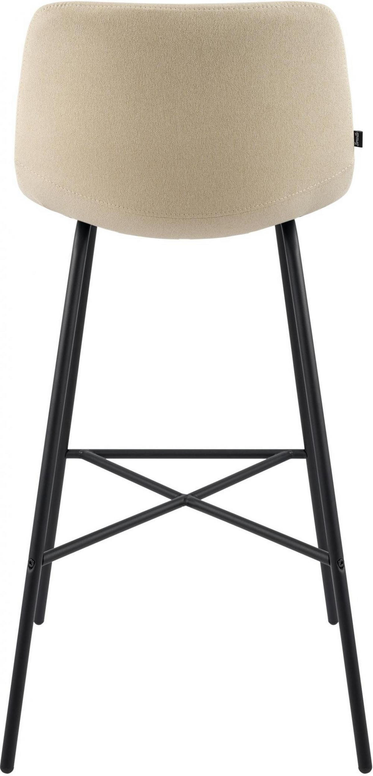 BARHOCKER Stoff Creme - Creme/Schwarz, Textil/Metall (44/98/49cm) - CLP