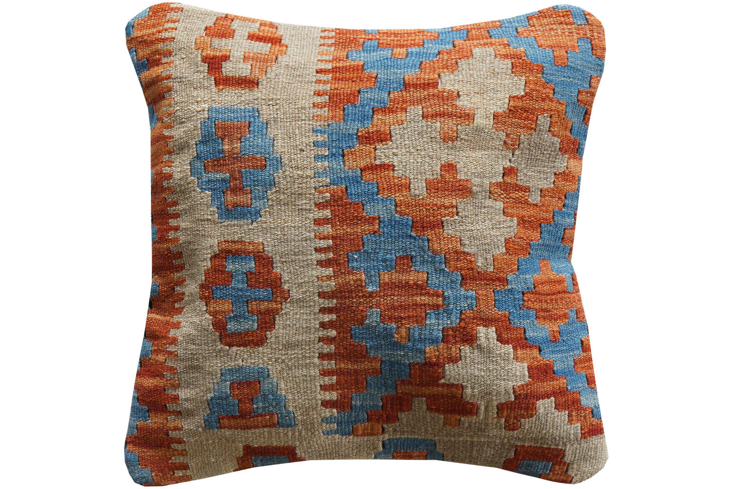 KELIM-KISSEN Mehrfarbig 50/50 cm Schurwolle - Multicolor, Textil (50/50cm) - Looma