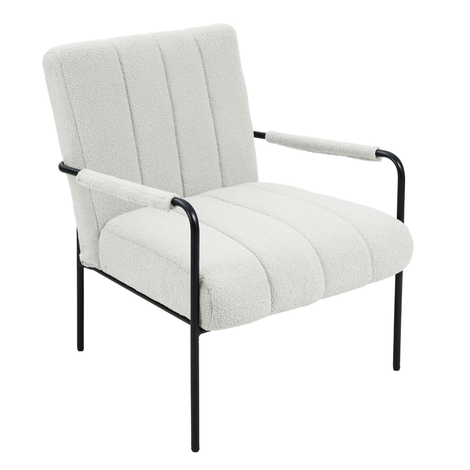 LOUNGESESSEL KYLE - Weiß, Textil (70/80/75cm) - SVITA