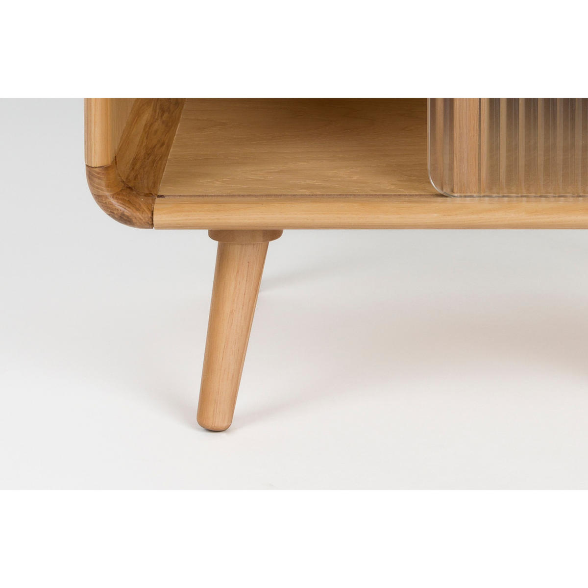 BEISTELLTISCH Rise Nachttisch Natural - Beige, Holz (40/50/55cm) - Zuiver