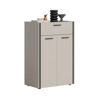 SCHUHKOMMODE Emil Kaschmir 75/37/106 cm - Beige, Holzwerkstoff (75/106/37cm) - Xonox