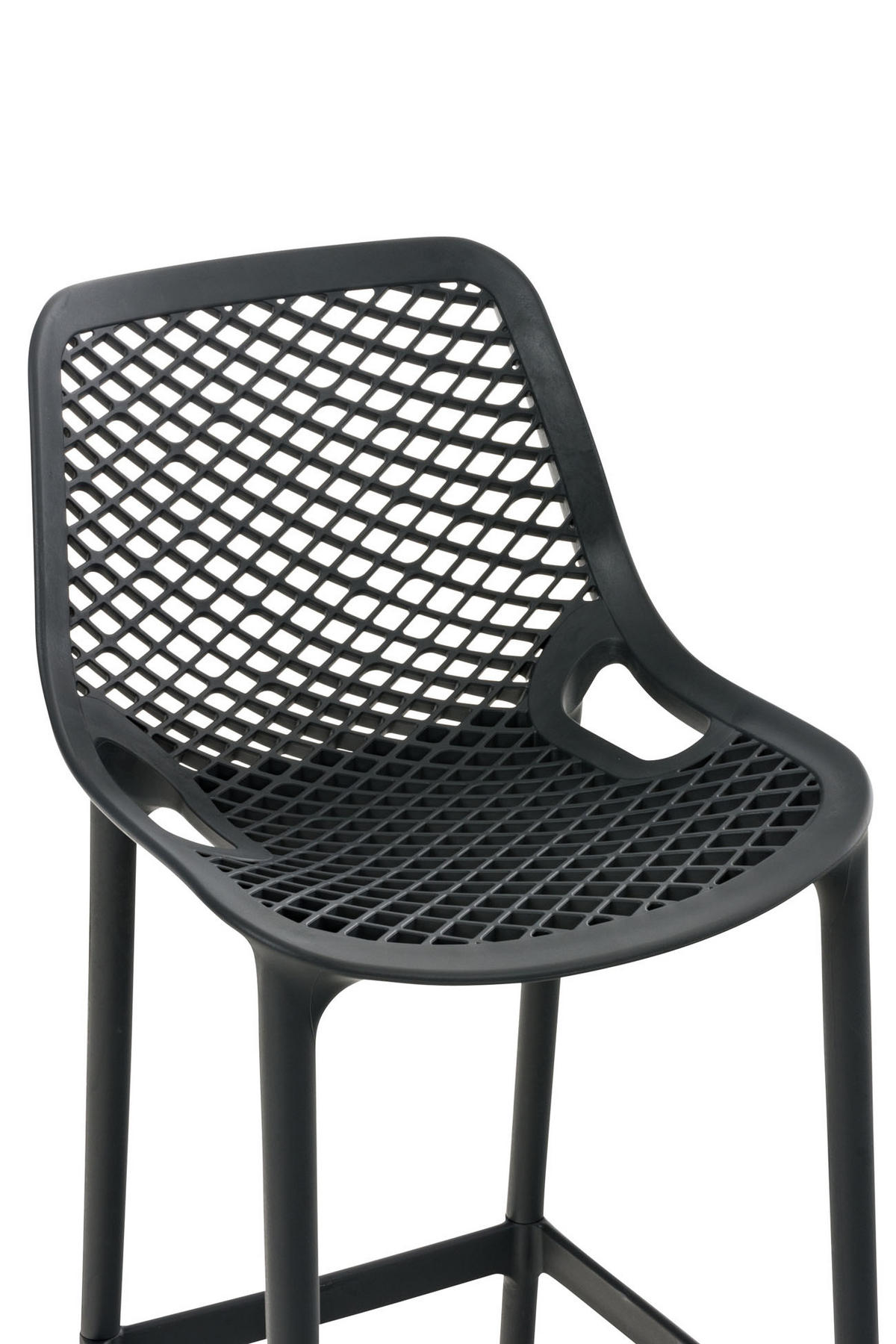 BARHOCKER 2er Set Kunststoff dunkelgrau - Dunkelgrau, Kunststoff (45/105/53cm) - CLP