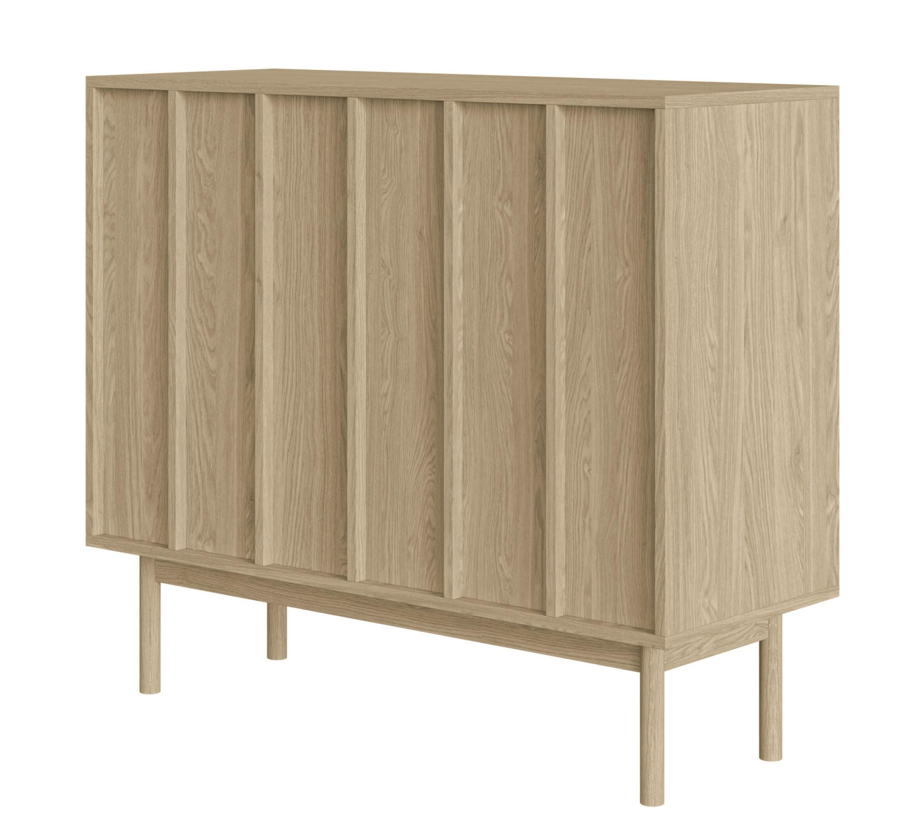 SIDEBOARD Neksto Eichenholzoptik 100 cm - Beige, Holz/Holzwerkstoff (100.2/87/40cm) - Selsey