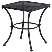 BEISTELLTISCH 45/50/45 cm Schwarz aus Metall mit Mesh-Tischplatte - Weiß, Metall (45/45/50cm) - OKMYHOME