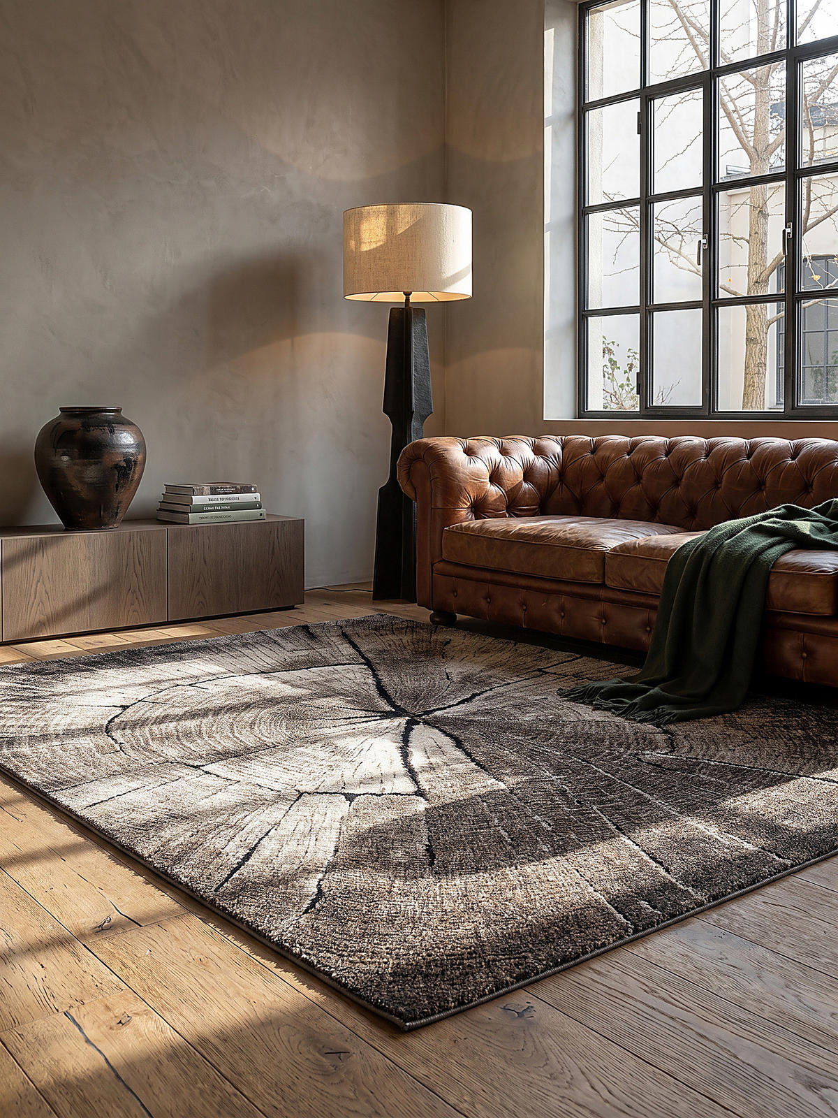TEPPICH Kurzflor OGLIO Abstrakt Polypropylen-Polyester Natur 160 x 230 cm - Beige, Textil (160/230cm) - KADIMA DESIGN