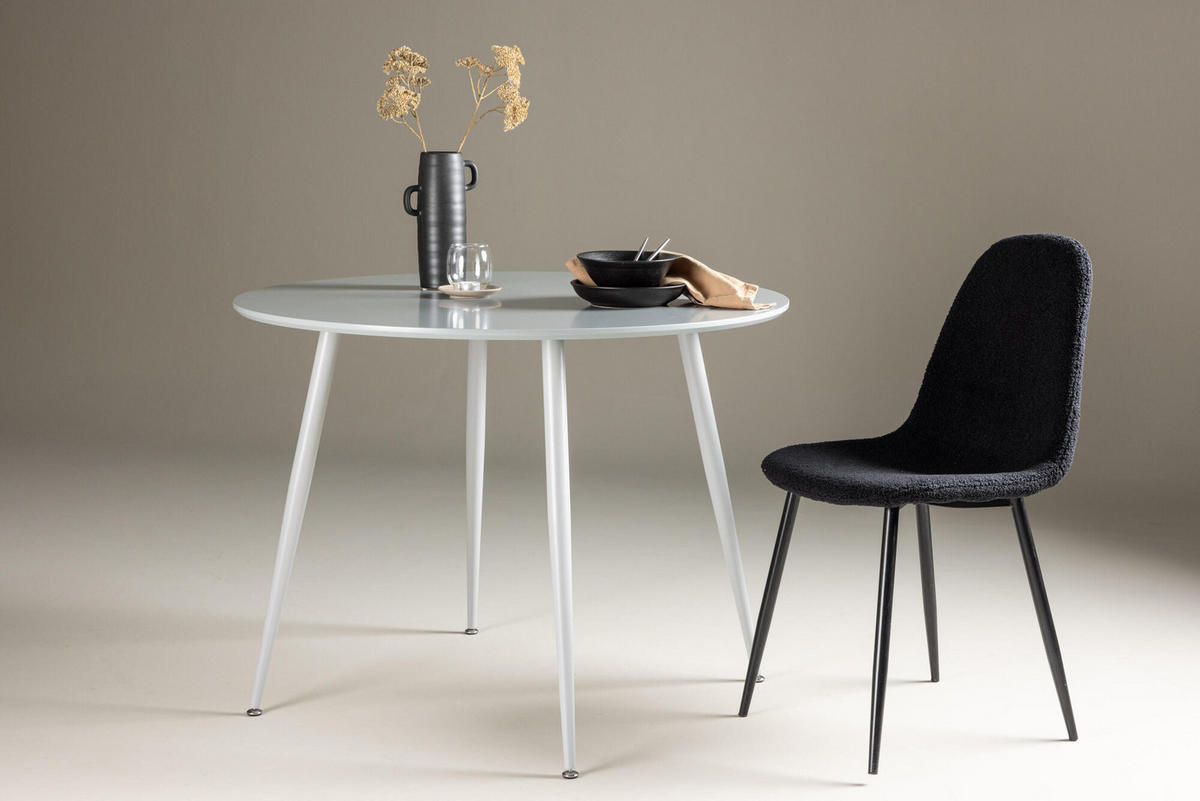 ESSTISCH PLAZA Grau 100x100x75 cm - Grau, Holzwerkstoff (100/100/75cm) - FURNLUX
