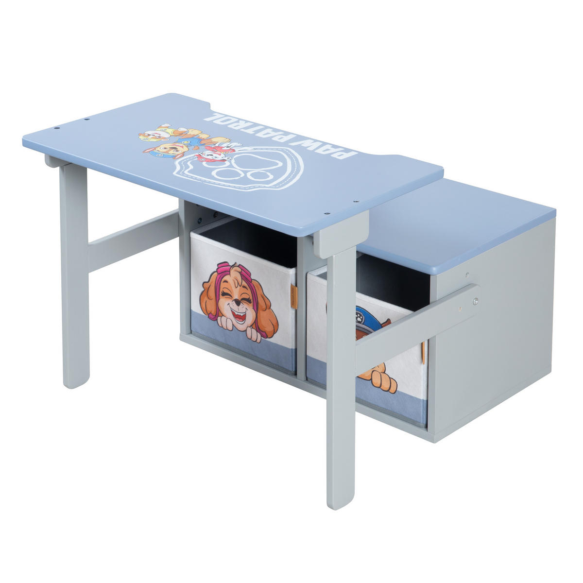 KLAPPBARE SITZBANK Paw Patrol - Multicolor, Holzwerkstoff (60/65.5/35cm) - Roba