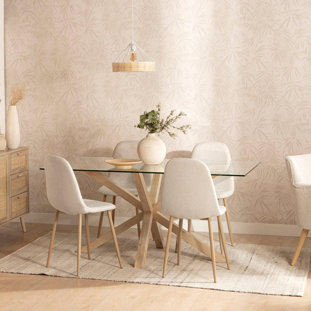 ESSTISCH Emerald Durchsichtig 160 cm x 74 cm - Transparent, Glas (90/160/74cm)