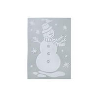 FENSTERSTICKER SCHNEEMANN 40 cm - Weiß, Kunststoff (40/40/0.1cm) - LAALU