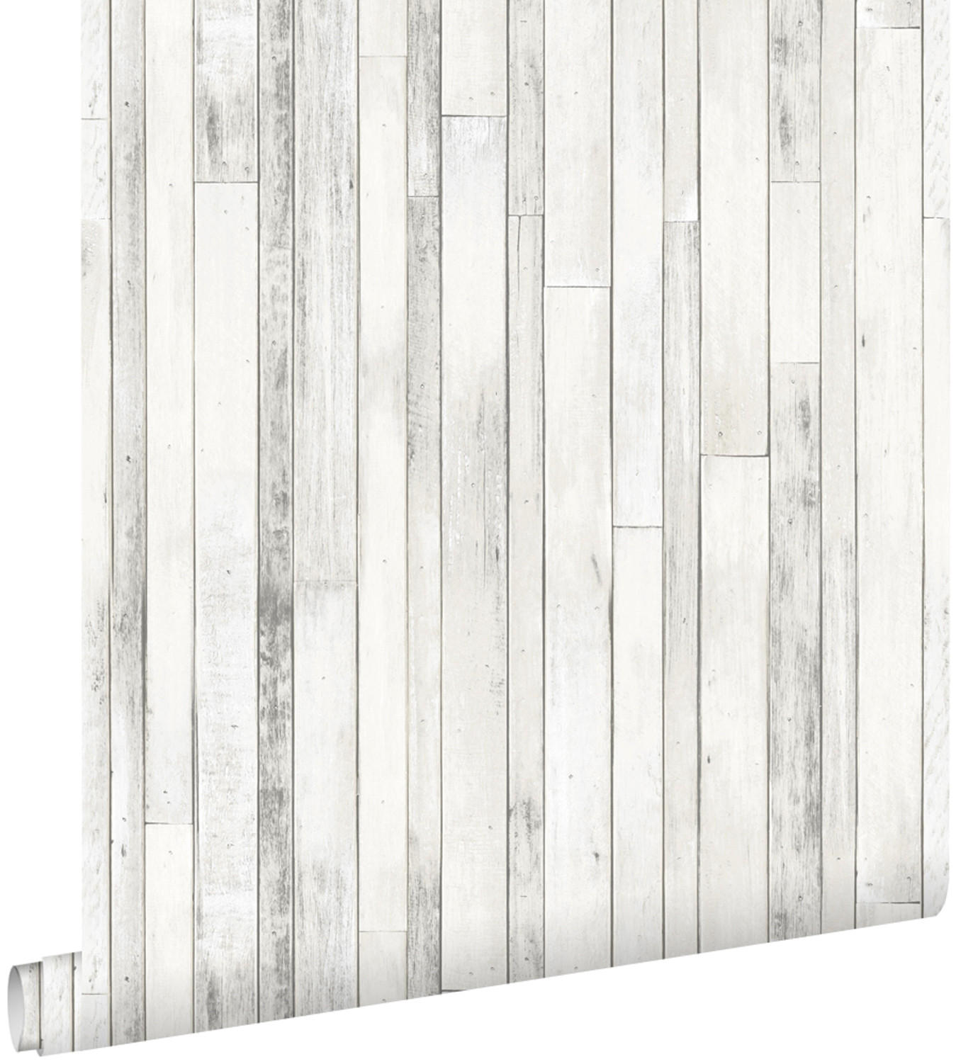 TAPETE Holz-Optik 53 cm x 10.05 m - Weiß, Papier (53/1000cm) - ESTAhome