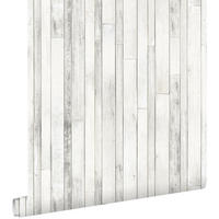 TAPETE Holz-Optik 53 cm x 10.05 m - Weiß, Papier (53/1000cm) - ESTAhome