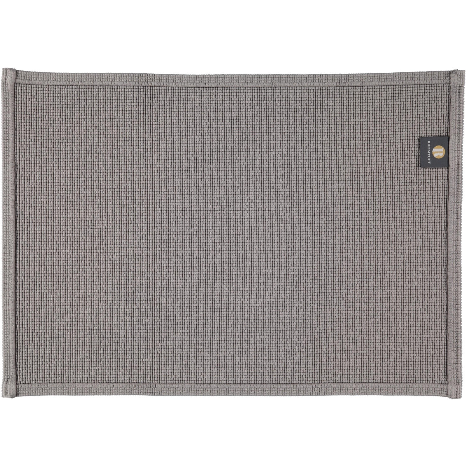 BADEMATTEN PLAIN KIESEL - 85 - Grau, Textil (50/70cm) - Rhomtuft