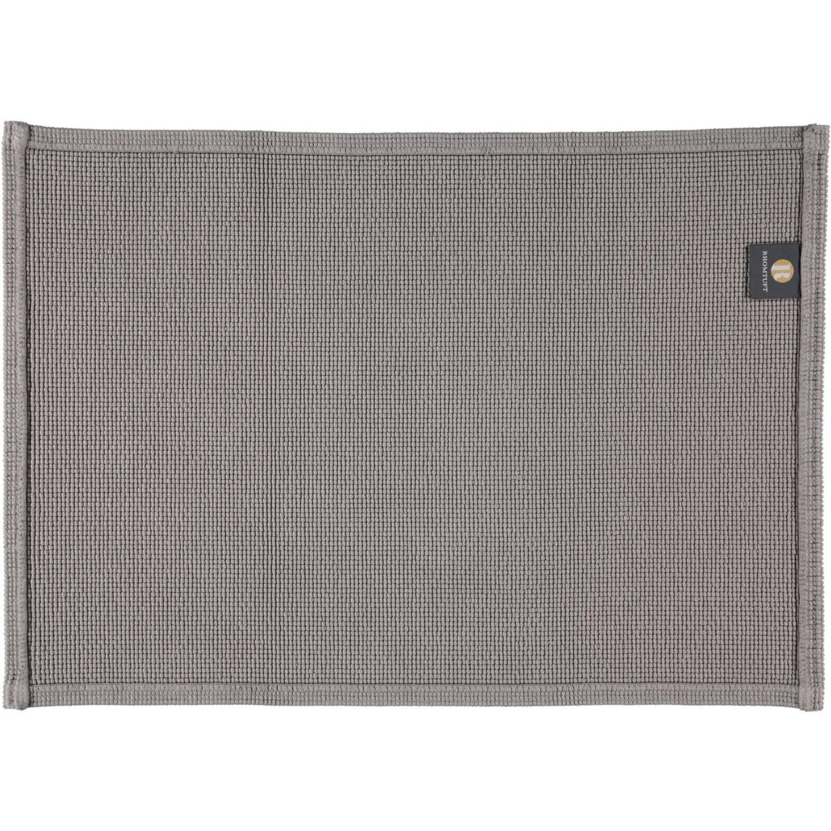 BADEMATTEN PLAIN KIESEL - 85 - Grau, Textil (50/70cm) - Rhomtuft