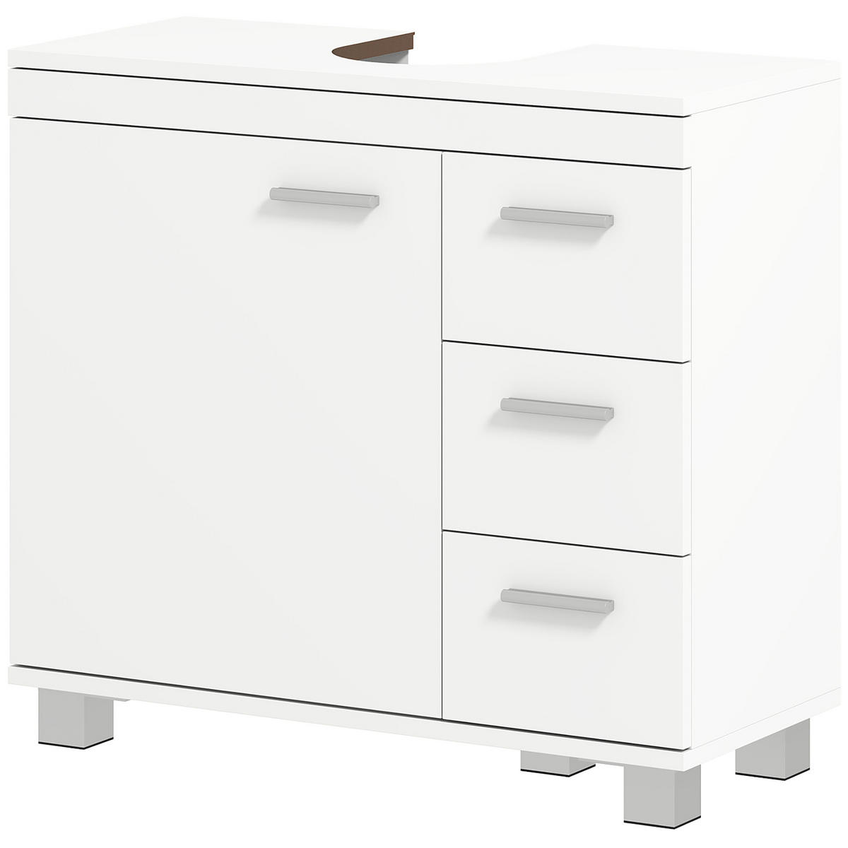 HÄNGESCHRANK Weiß 1 Stück - Weiß, Kunststoff (70/64/30cm) - GiPP