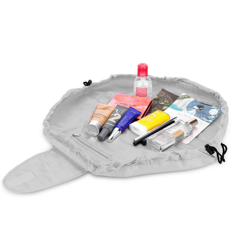 KOSMETIKTASCHE mit Reißverschlussfächern - Grau, Kunststoff (54/62cm) - Intirilife