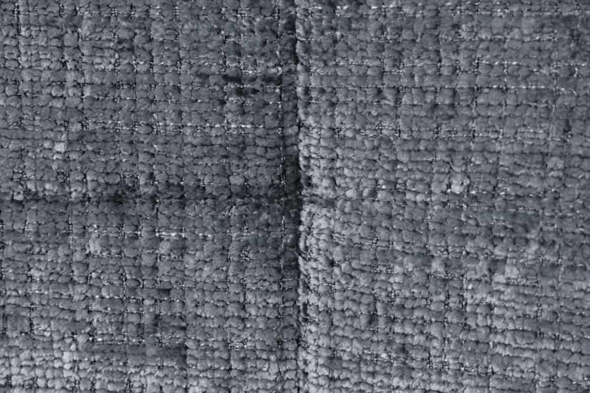 STUHL TRES CHIC Chenille Grau 88 cm - Schwarz/Grau, Textil/Metall (44/88/52cm) - riess-ambiente
