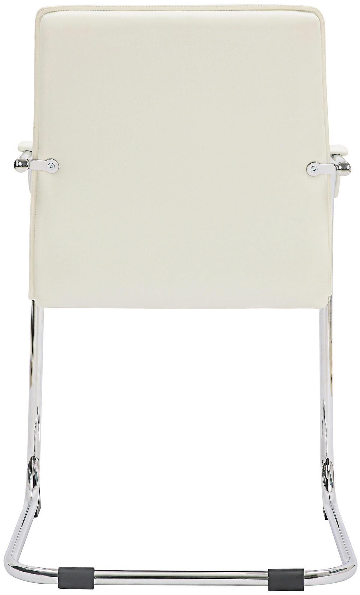 SCHWINGSTUHL Lederlook Weiß - Weiß, Textil/Metall (56/95/60cm) - CLP