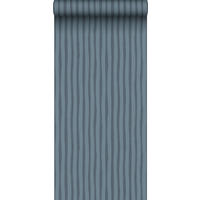 TAPETE Streifen 53 cm x 10 m - Blau, Papier (53/1000cm) - Sanders & Sanders
