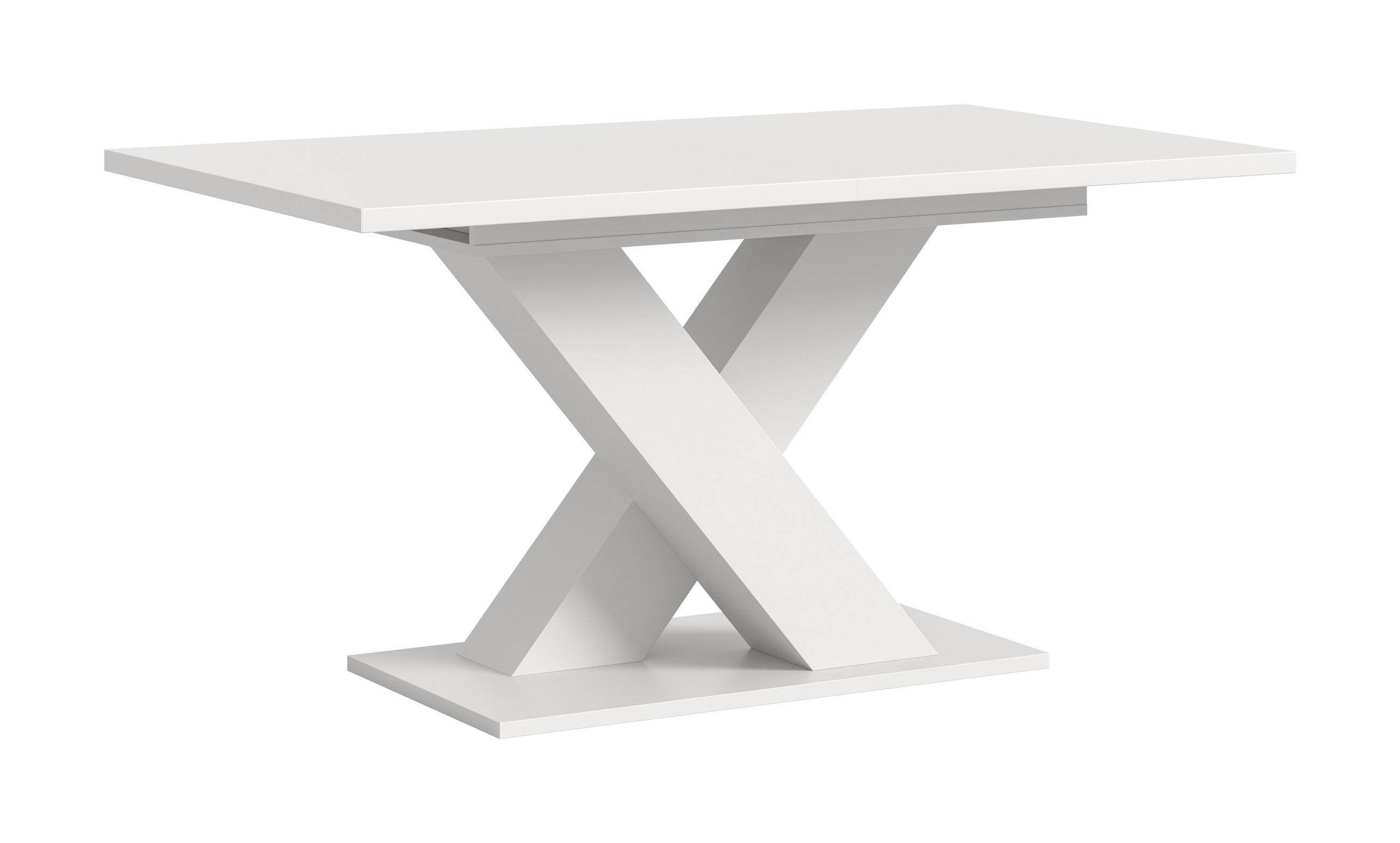 ESSTISCH MOTION (B/H/T: ca. 150/76/90 cm) in Weiß/weiß - Weiß, Holzwerkstoff (90/150/76cm)