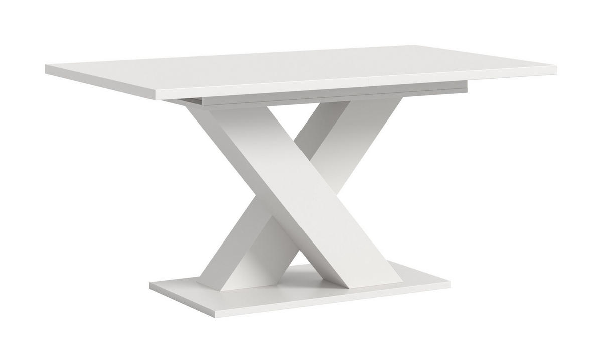ESSTISCH MOTION (B/H/T: ca. 150/76/90 cm) in Weiß/weiß - Weiß, Holzwerkstoff (90/150/76cm)