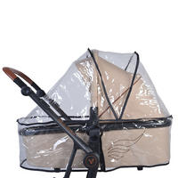 KINDERWAGEN-REGENSCHUTZ 104494 transparent für Babywannen geeignet, Schutz vor Regen und Wind, gute Belüftung - Weiß, Kunststoff (40/60/87cm) - Cangaroo