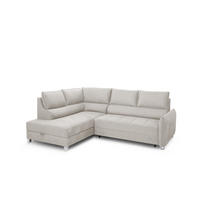 ECKSOFA Marno In Chill Me - Creme, Holzwerkstoff/Textil (200/260cm) - Fun Möbel