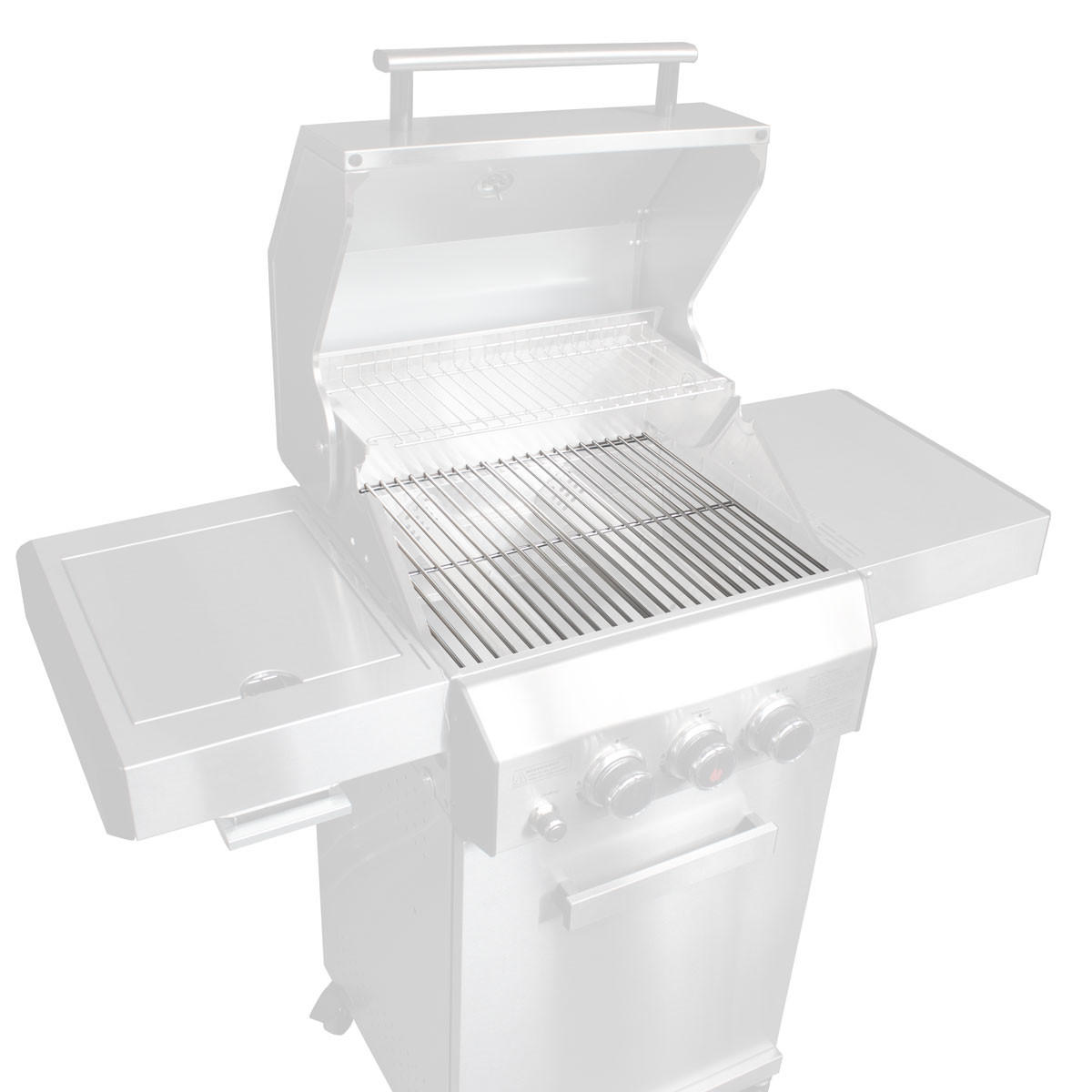 GASGRILL BLACK 2+1 Set mit Edelstahlrost - Schwarz, Metall (116/115/50cm) - TAINO