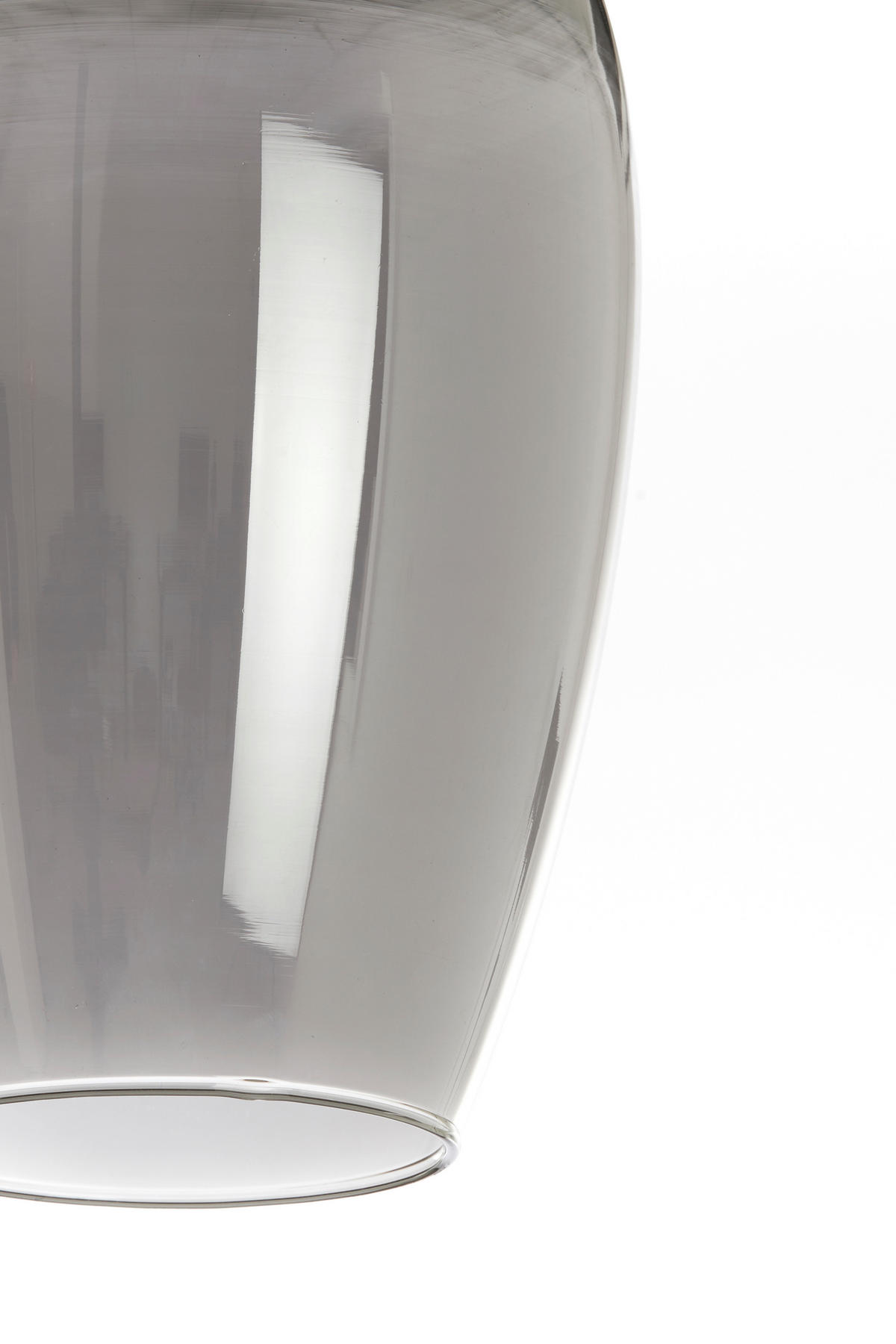 HÄNGELAMPE Lukaro Grau Ø45/36 cm - Grau, Glas (45/45/36cm) - Light & Living