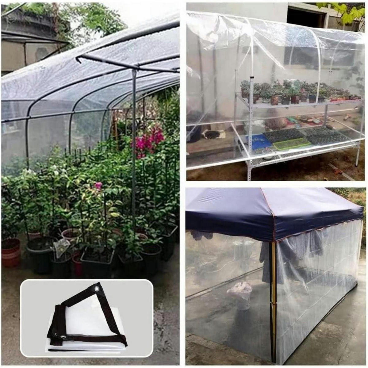 ABDECKPLANE transparent 300 x 500 cm - Transparent, Kunststoff (500/300/1cm)