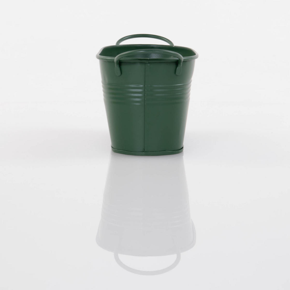 BLUMENTOPF Lingo 20/8,5/9,5 cm - Dunkelgrün, Metall (9.5cm)