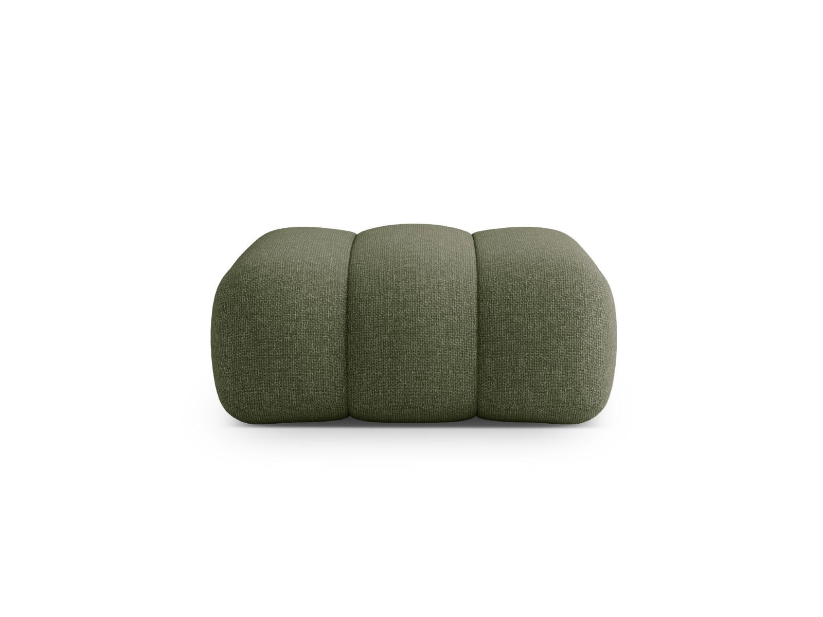 POUF Koge aus Chenille-Stoff grün - Grün, Textil (95/40/95cm) - Cosmopolitan Design
