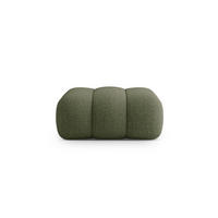 POUF Koge aus Chenille-Stoff grün - Grün, Textil (95/40/95cm) - Cosmopolitan Design
