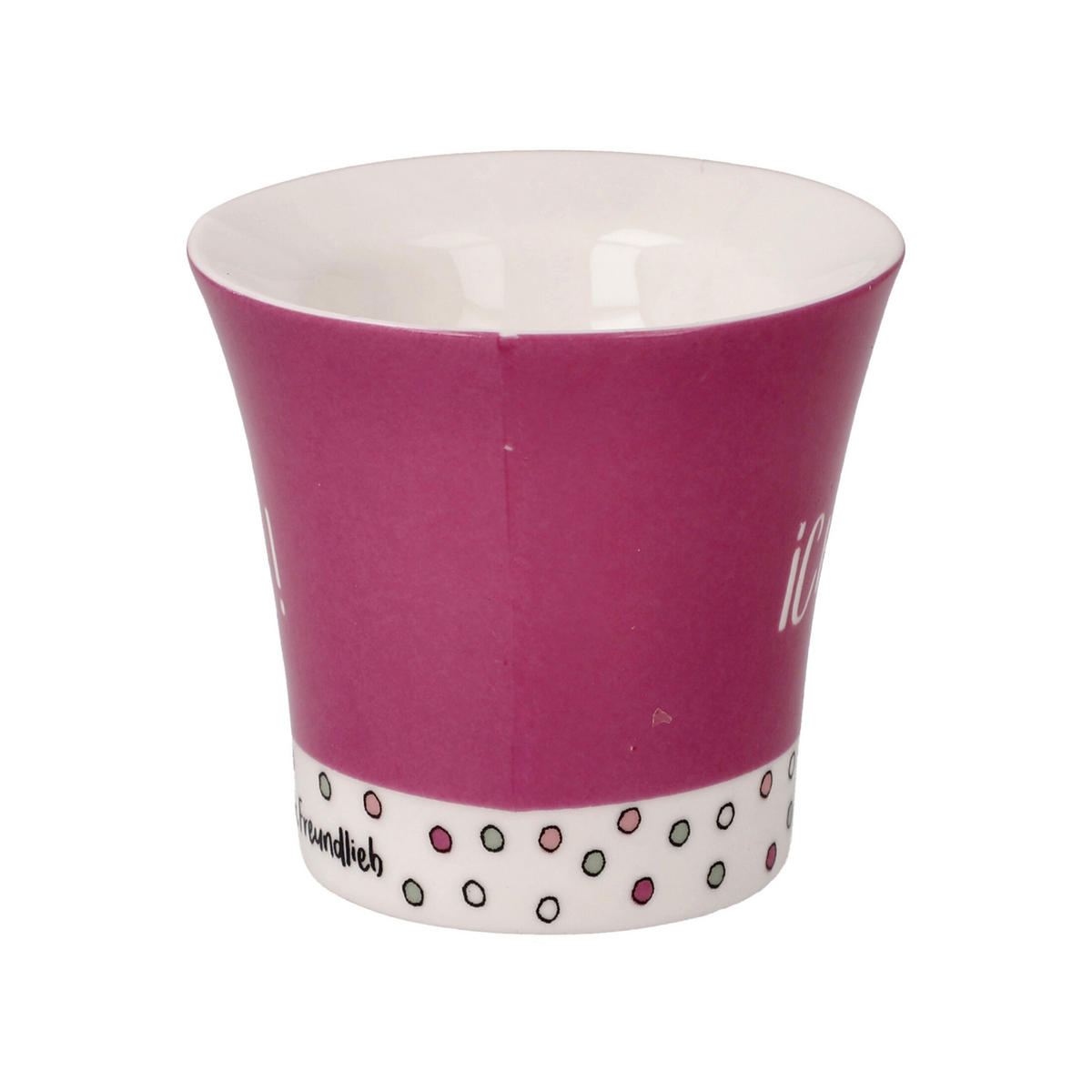 EIERBECHER 2er Set Barbara Freundlieb - Ich muss gar nix, New Bone China, Bunt, 6 cm - Multicolor, Keramik (6.5/6/6.5cm) - Goebel