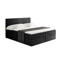 BOXBETT mit Matratze H3 und Lattenrost - VEXA - 120x200 - Schwarz Casablanca - Schwarz, Holzwerkstoff/Kunststoff (120/200cm) - ALTDECOR