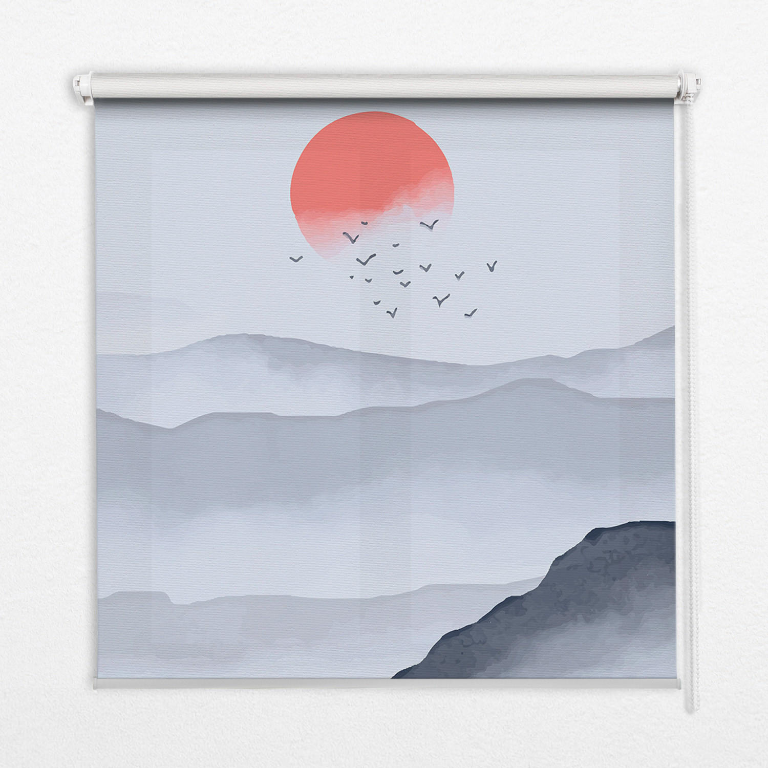 TULUP VNITŘNÍ roleta - okenní roleta - roleta - 70x140 cm - Hory v mlze