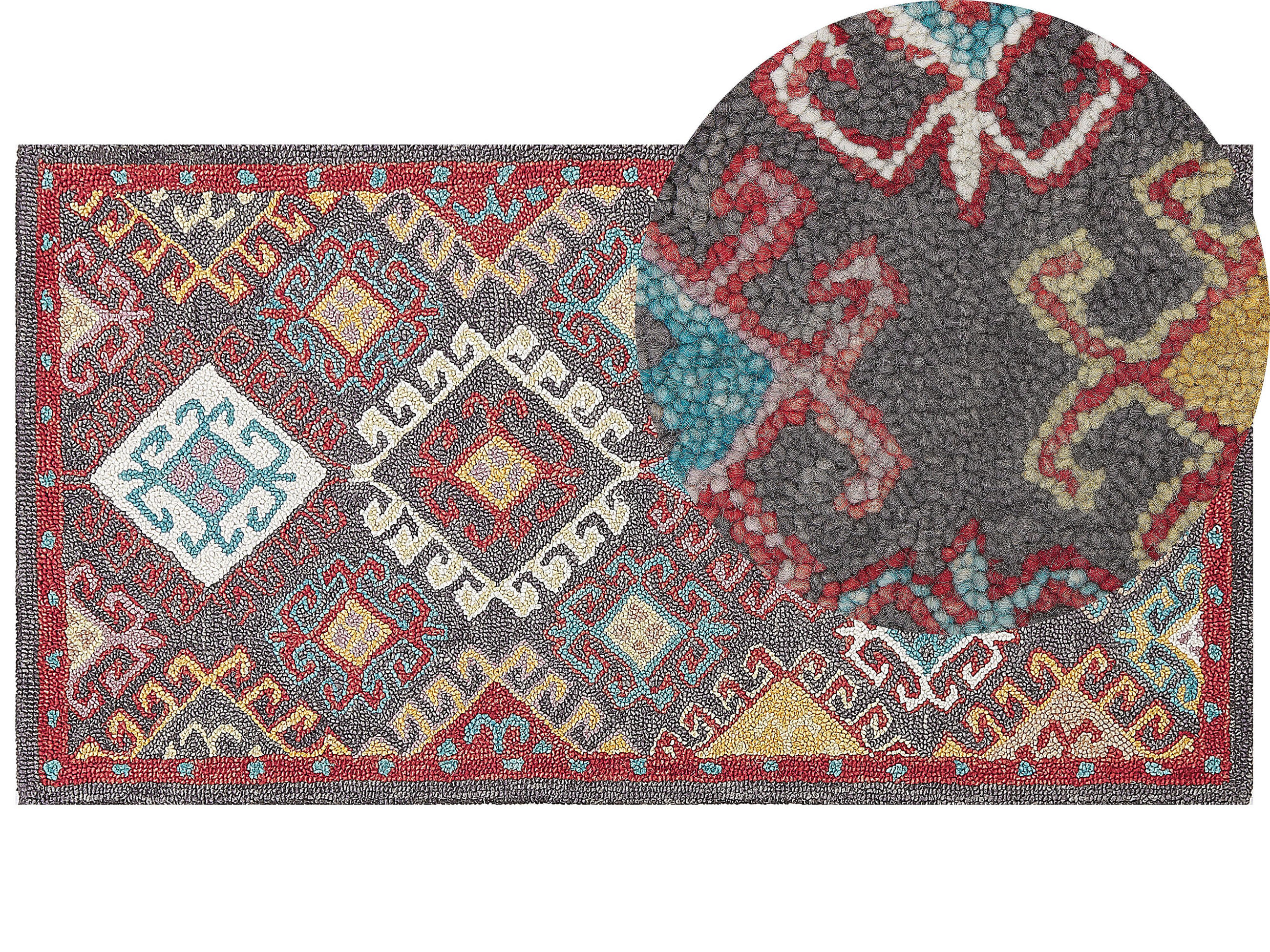 VINTAGE-TEPPICH Finike 150/80 cm - Multicolor, Textil (80/150cm) - Beliani