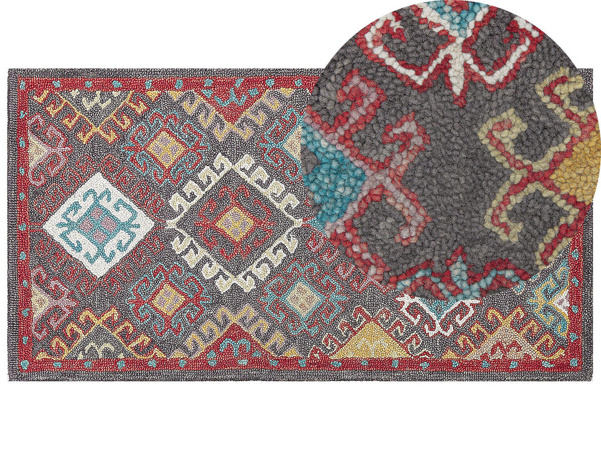 VINTAGE-TEPPICH Finike 150/80 cm - Multicolor, Textil (80/150cm) - Beliani