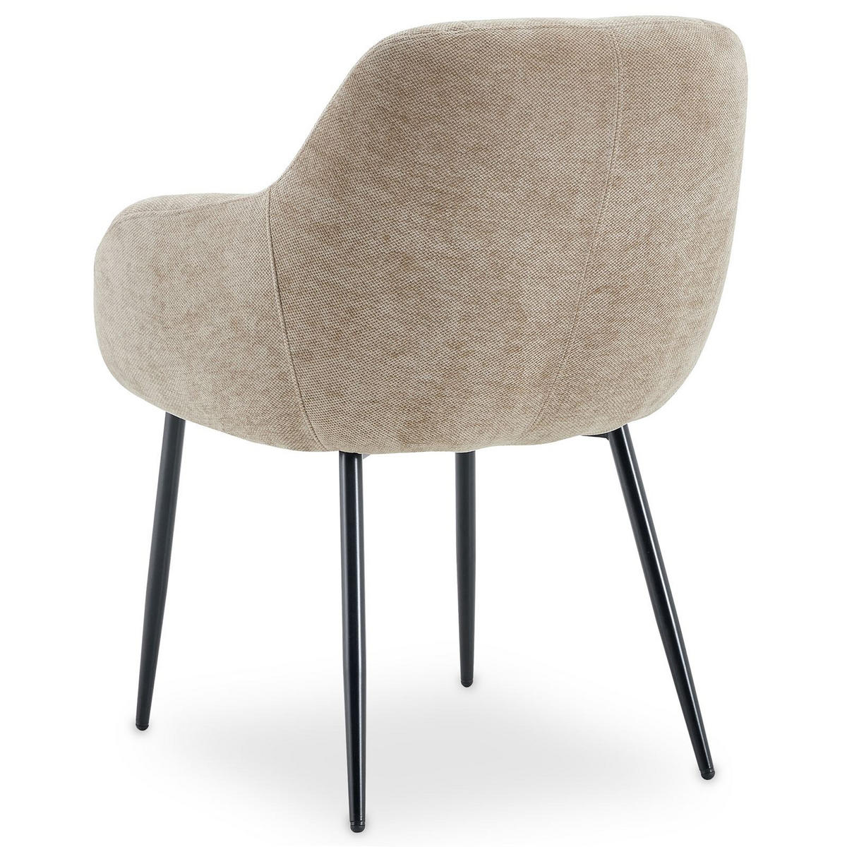 ESSZIMMERSTÜHLE SOMA 2er-Set hellbraun - Hellbraun, Textil (64/83/68cm) - IDIMEX