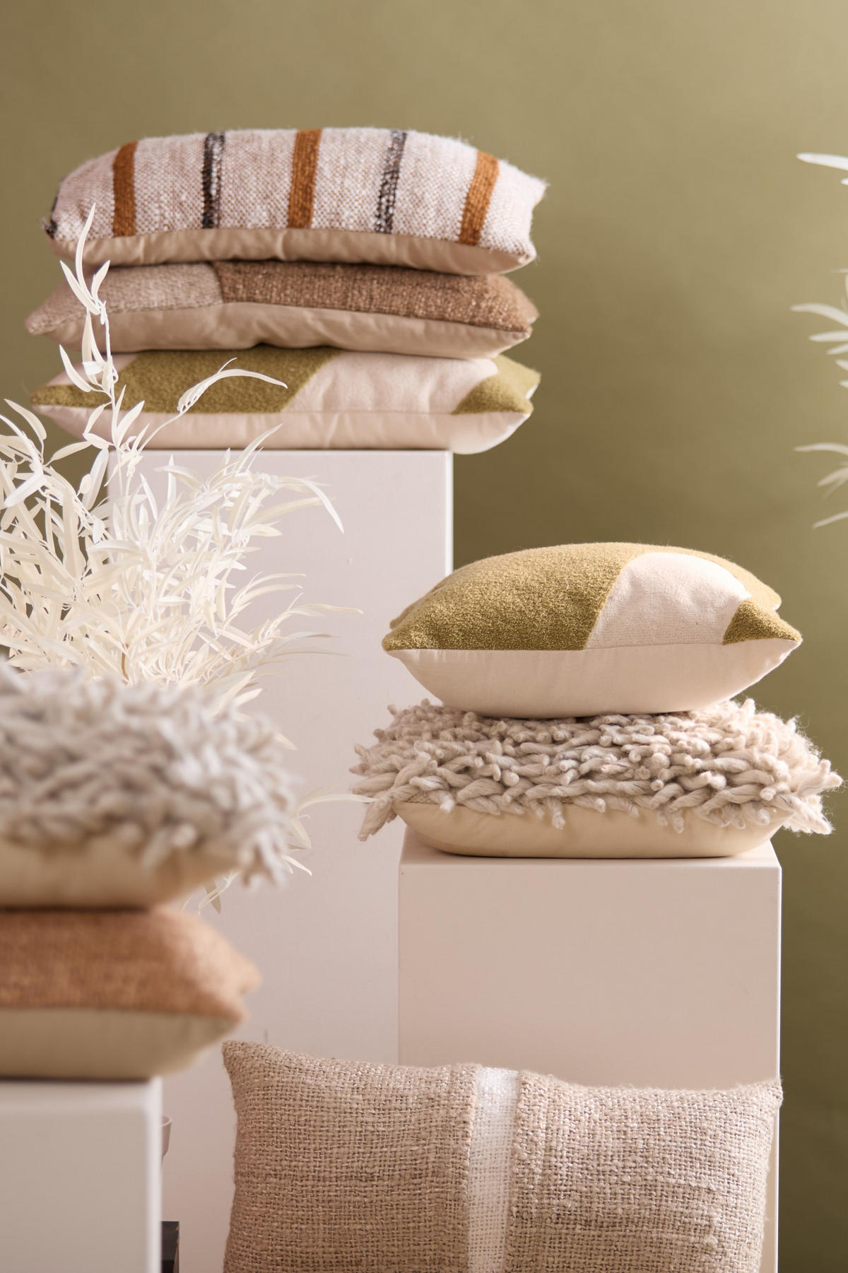 DEKOKISSEN Comallo Braun 45/45/10 cm - Braun, Textil (45/45cm) - Light & Living