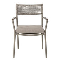 GARTENSTUHL - 2er-Set - Aluminium / Polyester - Grau - Grau, Kunststoff/Textil (58/82/60cm) - home24