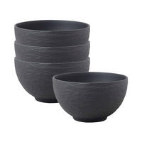REISBOLS Manufacture Rock schwarz ø 10,8 cm 4er Set - Schwarz, Keramik (10.8cm) - Villeroy & Boch