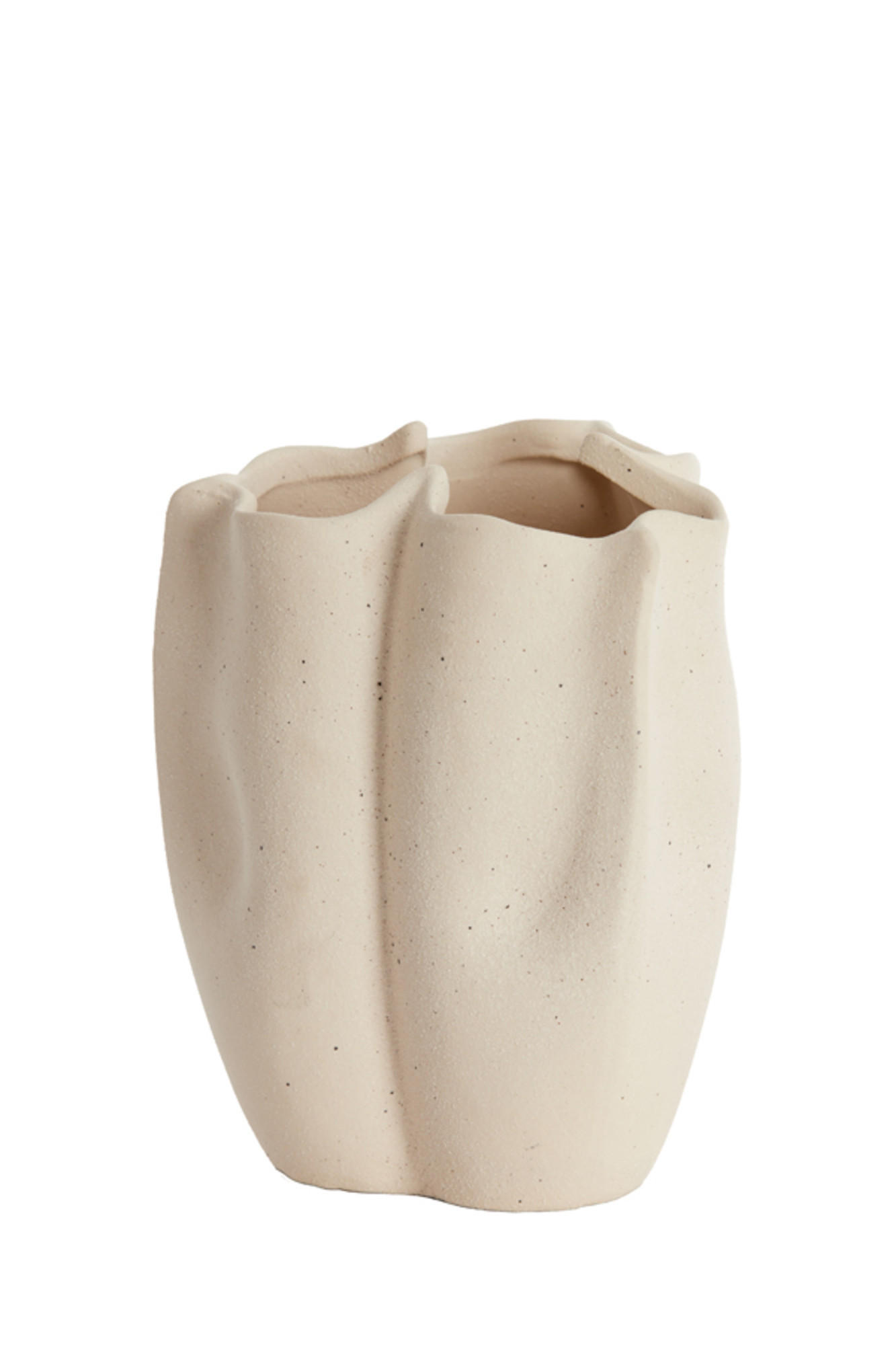 VASE Sanguli Weiß Ø15/19 cm - Weiß, Keramik (19cm) - Light & Living