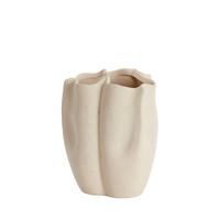 VASE Sanguli Weiß Ø15/19 cm - Weiß, Keramik (19cm) - Light & Living