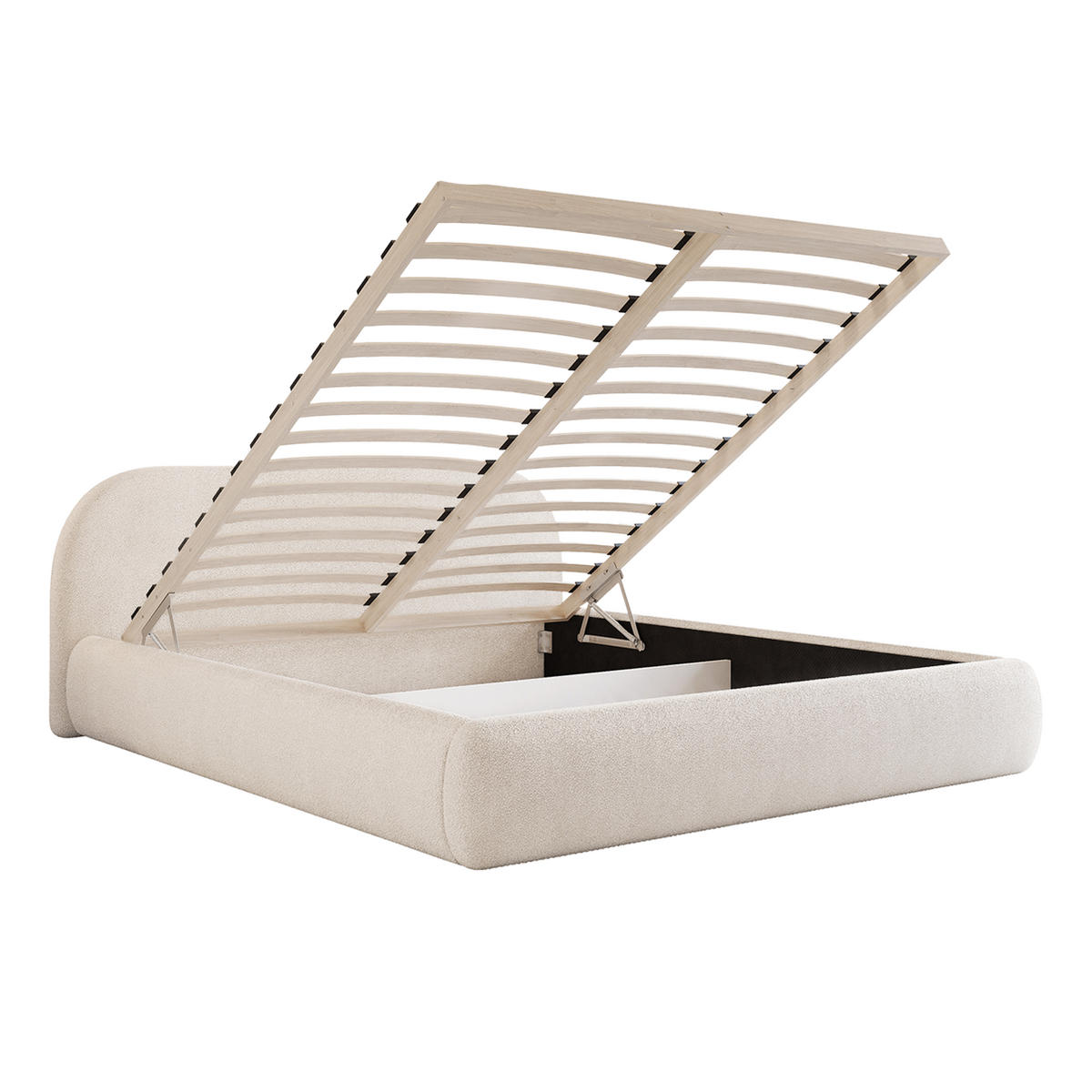 POLSTERBETT Lloret 120x200 cm, Weiß - Weiß, Textil (200/120cm) - Fedve