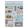 TEPPICH Kinder Flachgewebe Spielstraße Polyamid Antirutsch Kinderzimmer Grau Läufer 80x120 - Grau, Textil (80/120cm) - KADIMA DESIGN