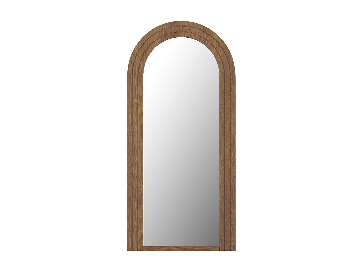 GROSSER bogenförmiger Spiegel - Kautschukholz - 70 x 150 cm - Holzfarben - ANSHUN - Naturfarben, Holz (70/150/3cm) - Vente-Unique